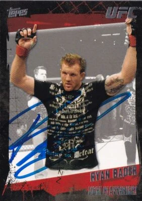 Ryan Bader Signed 2010 Topps UFC Card 32 The Ultimate Fighter Bellator Autograph - Image 1 of 4