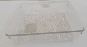 Transparent Glass Designed Plastic Storage Box without Lid for Refrigerators New - Picture 1 of 8