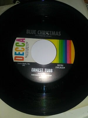 ERNEST TUBB 45 rpm record WHITE CHRISTMAS in New Condition - Image 1 of 2