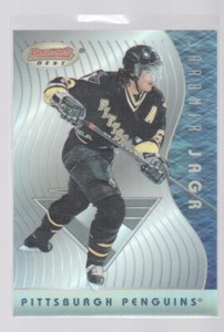 JAROMIR JAGR 1995-96 BOWMAN'S BEST REFRACTOR CARD #BB7
