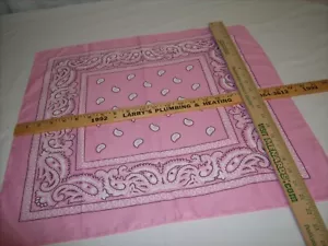 Bandana Southwestern Rosa Poliéster Paisley 21.5" x 22" - Imagen 1 de 2