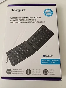 Targus Wireless Folding Keyboard Ultra-Compact Bluetooth Windows iOS Android NIB - Picture 1 of 4
