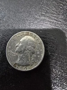 1980 P Washington Quarter FILLED P Mark Error - "In Cod We Trust" - Picture 1 of 2