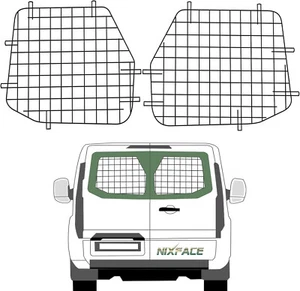 Rear Window Safety Screens Fit for Ford Transit Full Size Van Low Roof 2PCS - Picture 1 of 16