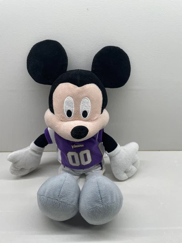 Disney NFL Minnesota Vikings Mickey Mouse 17" Plush 00 Jersey MN SKOL!!! Cover