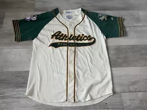 Maglia da baseball vintage Starter Oakland Athletics MLB toppata cotone poliestere grande - Foto 1 di 9