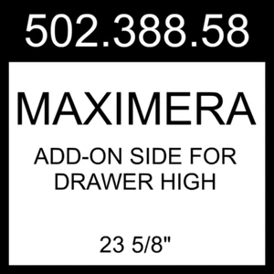 IKEA MAXIMERA Add-on Side For Drawer High Glass 2 Pack 23 5/8" 502.388.58 - Picture 1 of 4