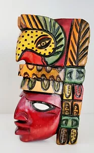 Maschera tribale salvadoregna maschera in legno intagliato - maschera tribale arte centroamericana - Foto 1 di 8