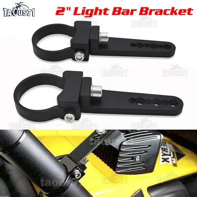 Soporte de montaje de jaula antivuelco barra de luz de 2" para UTV Yamaha Rhino Wolverine Viking VI Foto 1 de 4