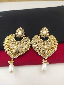Indian Jewelry Gold Plated Bollywood Style Fashion Earrings Mothers day Gifts - Picture 1 of 1