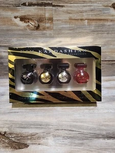 NEW Kim Kardashian Perfume Mini Collection Set 4 Bottles 7.5ml Each Womens - Picture 1 of 3