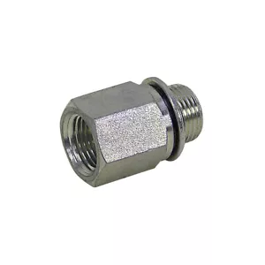 3/8" BSPP Male x 3/8" NPT Female Straight 3455-06-06 Adapter 9-3455-6-6 - Picture 1 of 1