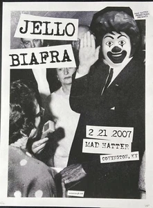 Jello Biafra: Covington, 2007 Poster, Signed and Numbered Powerhouse Factories - Picture 1 of 1
