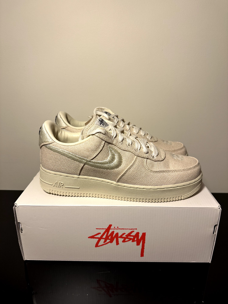 Nike Stussy x Air Force 1 Low Fossil for Sale | Authenticity Nike Stussy x Air Force 1 Low Fossil for Sale | Authenticity
