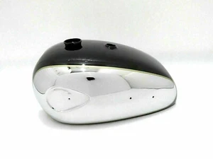 BSA A7 A10 SUPER ROCKET BLACK PAINTED CHROMED PETROL TANK - Bild 1 von 8