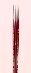 NEW! German Made Red Sable Spotters Brush Set sizes 3/0 & Size 0 Only $5. each - Picture 1 of 1