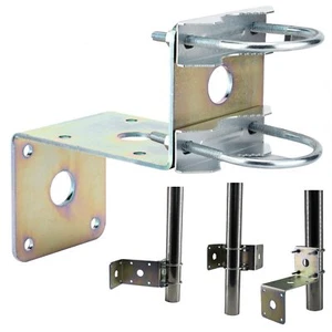 Starlink Wall Mount Pole Bracket Antenna Mast Clamp U-Bolt Assembly 2 Pack - Picture 1 of 6