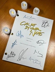Call Me By Your Name Skript signiert - Autogramm Nachdrucke - Bild 1 von 6