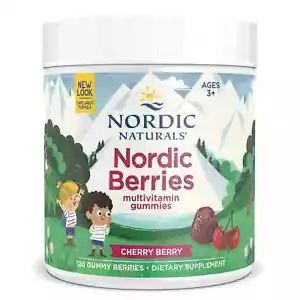 Nordic Naturals Berries Kids Multivitamin Gummies Cherry Flavour 120 Gummies - Picture 1 of 2