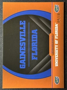 GATORS 2015 Panini Collegiate SP /10 University Florida Black Gainesville Map #2 - Picture 1 of 2