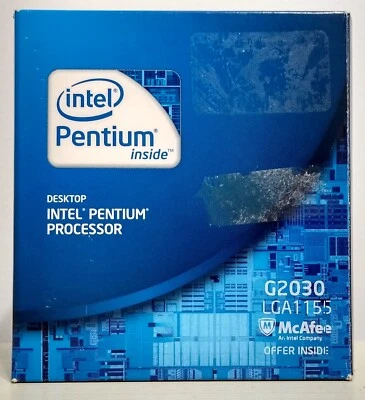 NEW OPEN BOX Intel Pentium Processor Desktop G2030 LGA1155 3Ghz 3MB 55W - Image 1 of 4
