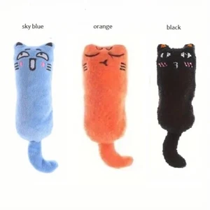 Cat Toy Plush Catnip Tooth Clean Interactive Squeaky Paper sound Cute Faces 3Pcs - Picture 1 of 4