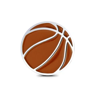 Basketball 3D Metal Car Emblem Badge Auto Styling Accessory Fan Gift Orange - Picture 1 of 3