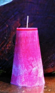 Huge 220hr Elegant JASMINE & OPIUM Strong Scented ARTISAN CONE CANDLE Gift Wrap - Picture 1 of 11