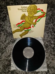 ITALIAN WOODWIND MUSIC - PHILADELPHIA QUINTET - VIVALDI Cambini rare Vinyl Lp VG - Picture 1 of 6