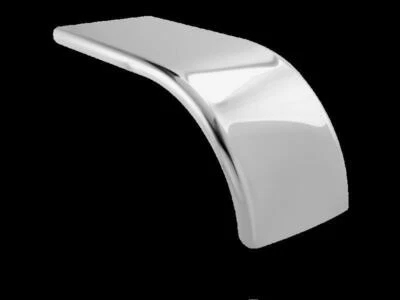 hogebuilt 68" Half Fender Stainless Steel polished Smooth Pair truck semi ba500h - Image 1 of 3