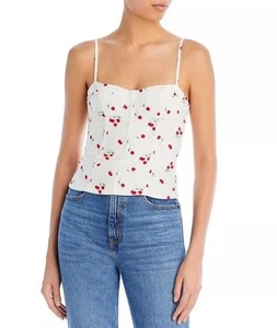 Top bustier Aqua X Kristopher Brock stampa ciliegia nuovo con etichetta taglia XL - Foto 1 di 10