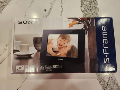Sony S-Frame DPF-D810 LED Backlight 8" Digital Picture Frame Photo Display - Image 1 of 4