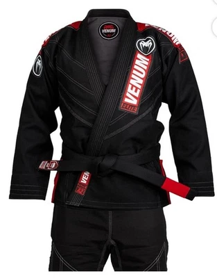 Venum Elite Challenger Kimono BJJ Gi Black Size A4 NEW Jiu Jitsu - Image 1 of 4