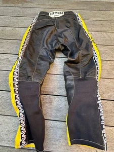 SINISALO Vintage Motocross Pants Yellow Black from Japan used pre-owned man 10F - Picture 1 of 8
