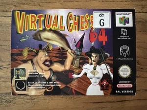 Virtual Chess 64 Nintendo N64 PAL Version Boxed With Manualš„HOT GAMEš„ - Picture 1 of 14