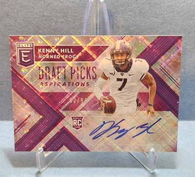 2018 Elite Draft Picks Kenny Hill Auto Aspirations Purple /99 - TCU Horned Frogs - Image 1 of 4