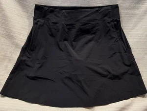 Athleta Black Skort Brooklyn Women's Size 8 Lined 305514 Zippered Pockets - Picture 1 of 9