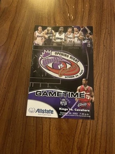 LeBron James Rookie RC First NBA Game Program with autograph - Bild 1 von 3