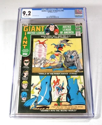 JUSTICE LEAGUE of AMERICA #93 ~~ CGC 9.2 ~~  68 pg. Giant!  ~~  from 1971!  😁 - Image 1 of 3