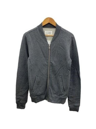 Maison Margiela toppa gomito zip felpa 44 cotone grigio 30gu003825279 