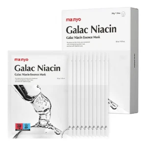 Manyo Galaktomie Niacin Essenz Blatt Maske Glow-Boosting 10er Pack für strahlende Haut - Bild 1 von 7