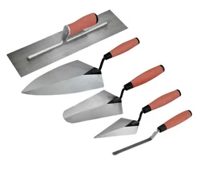 Rolson Plastering Brick Jointing Gauging Hand Trowel Tradesman Tool Set 5 pcs - Picture 1 of 2