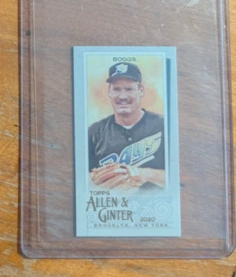 2020 Topps Allen and Ginter Mini A and G Back #126 Wade Boggs Devil Rays - Image 1 of 2