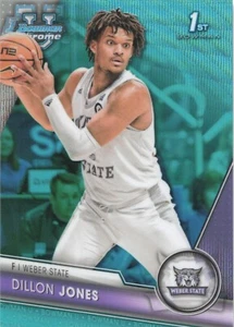 DILLON JONES 2023-24 BOWMAN CHROME UNIVERSITY 1ST AQUA WAVE /299 - SP - Picture 1 of 2