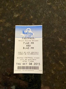 DISNEYLAND CALIFORNIA ADVENTURE GOOFY SKY SCHOOL FASTPASS FAST PASS 2015 - Bild 1 von 2
