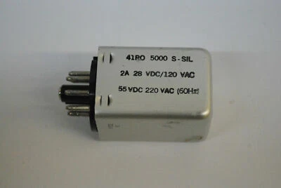 SIGMA RELAY 41R0-5000S-SIL NSN: 5945-00-682-9759  DISCONTINUED 5 KILOHMS 8 PINS - Image 1 of 2