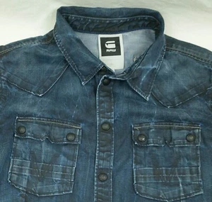 .. WOMENS G - STAR RAW SHIRT SIZE S-M LONG VGC - Picture 1 of 7