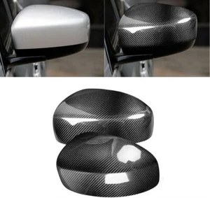 Pair Dry Carbon Fiber Side Mirror Cover Stick on For Infiniti G35 2D 2004-2006 - Picture 1 of 7