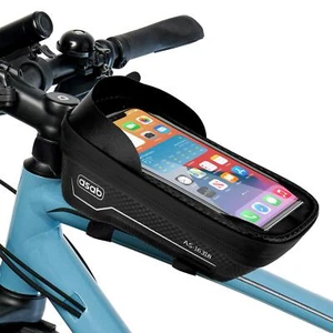 Waterproof TPU Mountain Bike Phone Holder Frame Front Bag Bicycle Mobile Bag - Picture 1 of 10