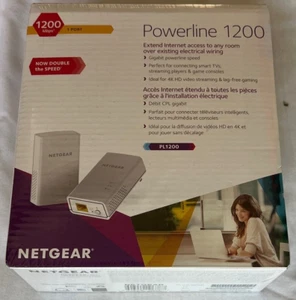 NEU Netgear Powerline Adapter PL1200 Wandstecker 1200 Mbps Etherne Port versiegelt - Bild 1 von 6